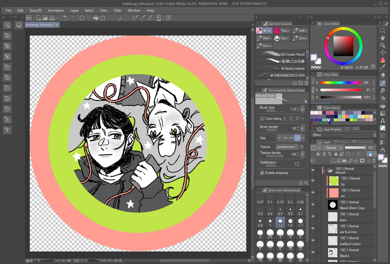 Background and Bleed - ready to print!